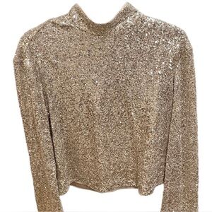 NWT Sequin Sparkling Long Sleeve Top